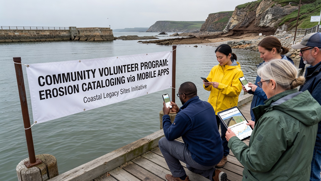 Community Volunteer Programs Using Smartphone Apps to Catalog Erosion Patterns at Legacy Harbor Sites